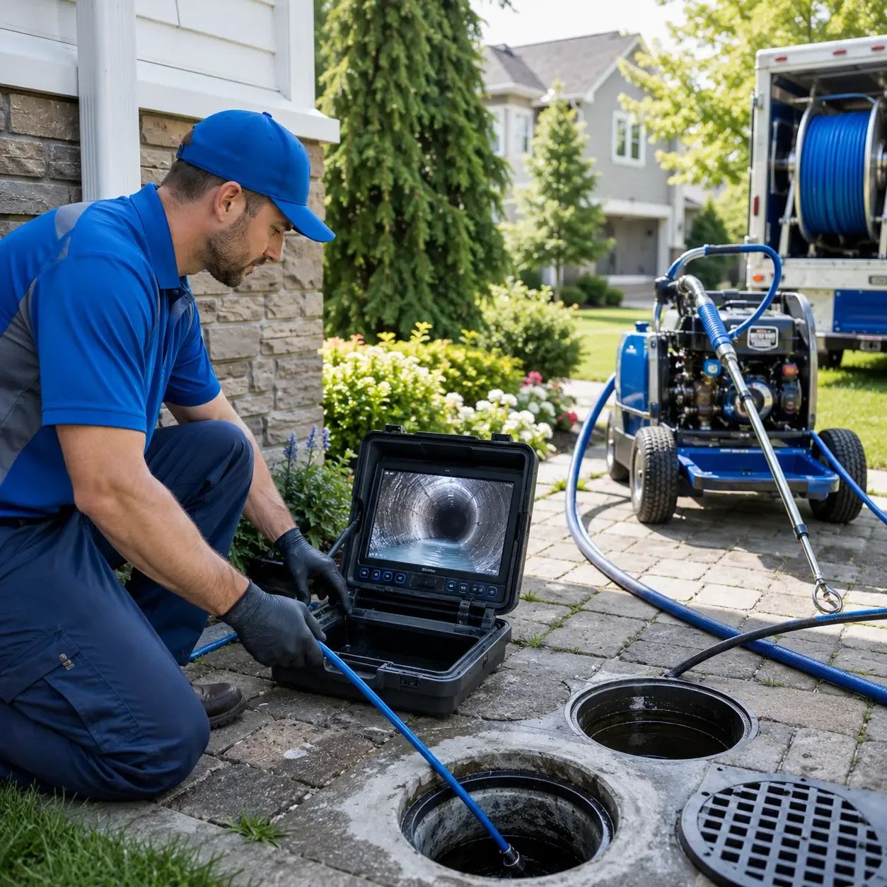 Outdoor drain cleaning professionals serving Modesto, IL