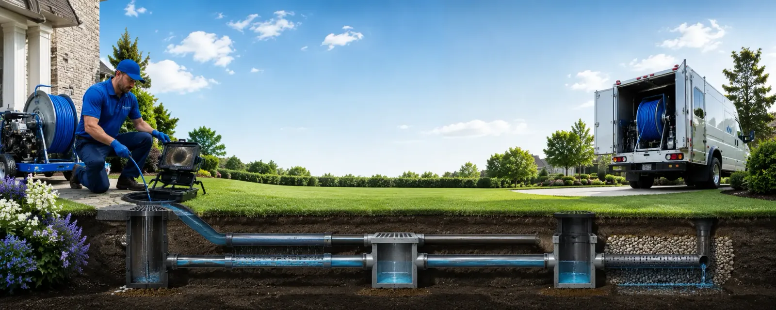 Outdoor drain cleaning information for Modesto, IL